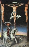 CRANACH, Lucas the Elder The Crucifixion with the Converted Centurion dfg Sweden oil painting artist